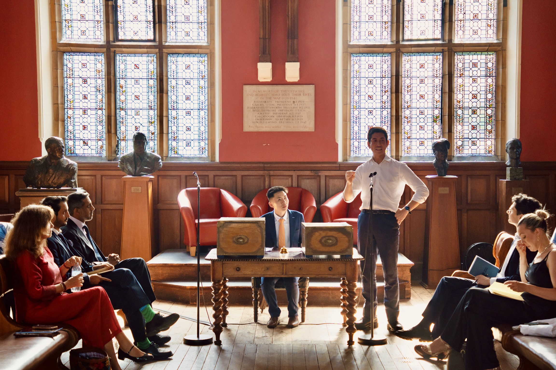 Speaking at the Oxford Union