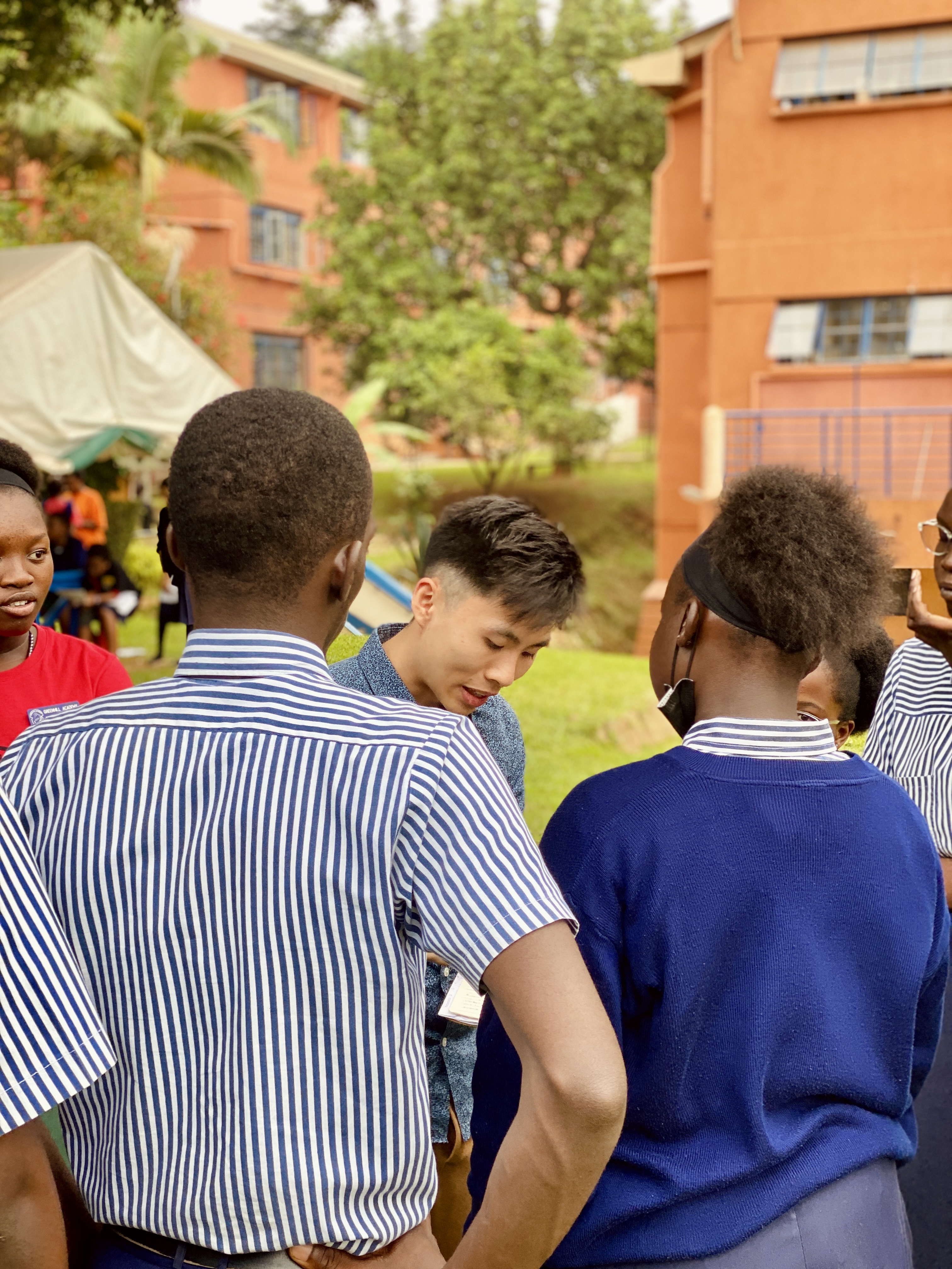With students in Uganda